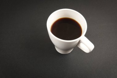 Office deri Resepsiyon Masa kahve fincanı. Kopya alanı ile Üstten Görünüm