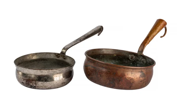 Antique Rare Metal Tableware Old Household Items Original Utensils Culture — Stock Photo, Image