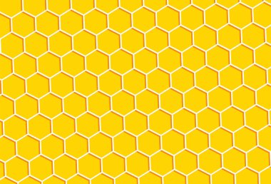 Bal peteği desenli arka plan. Soyut bal peteği. Vektör illüstrasyonu 