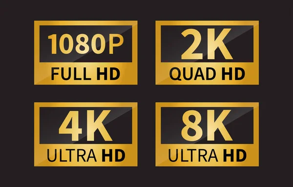 Ikona Ultra Ultra Ultra 1080 Ikona Full Resolution Vektorová Ilustrace — Stockový vektor