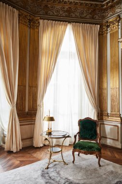 Lüks sanat deco iç mekanlar, Paris tarzı. Model Ev İçi. İç güzellikleri olan bir oda.. 