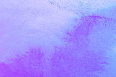 Soyut El boyalı Ultra Violet ve mavi suluboya splash Beyaz Kağıt arka planda, yaratıcı tasarım şablonları