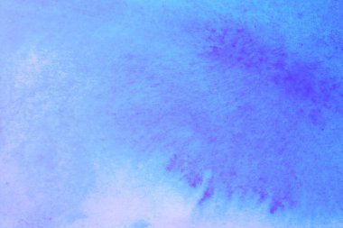 Soyut El boyalı Ultra Violet ve mavi suluboya splash Beyaz Kağıt arka planda, yaratıcı tasarım şablonları