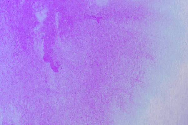 Abstrait Peint Main Ultra Violet Bleu Aquarelle Éclaboussure Sur Fond — Photo