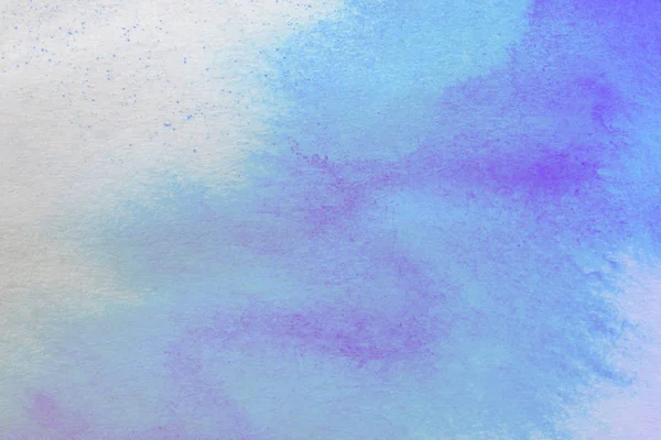 Abstrait Peint Main Ultra Violet Bleu Aquarelle Éclaboussure Sur Fond — Photo
