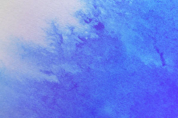 Abstracto Pintado Mano Ultra Violeta Azul Salpicadura Acuarela Sobre Fondo — Foto de Stock