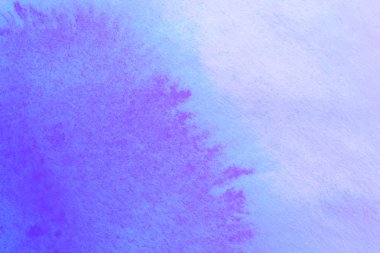 Soyut el boyası beyaz kağıt arkaplan üzerine mavi suluboya sıçrama, Yaratıcı Tasarım Şablonları