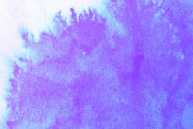 Soyut el boyası beyaz kağıt arkaplan üzerine mavi suluboya sıçrama, Yaratıcı Tasarım Şablonları