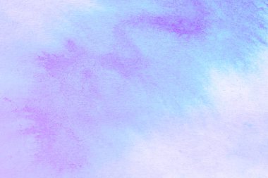 Soyut el boyası beyaz kağıt arkaplan üzerine mavi suluboya sıçrama, Yaratıcı Tasarım Şablonları