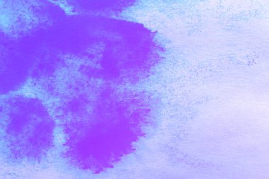 Soyut el boyası beyaz kağıt arkaplan üzerine mavi suluboya sıçrama, Yaratıcı Tasarım Şablonları