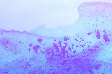 Soyut el boyası beyaz kağıt arkaplan üzerine mavi suluboya sıçrama, Yaratıcı Tasarım Şablonları