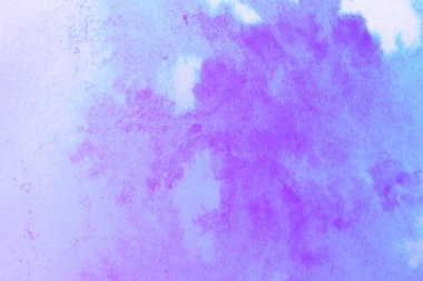 Soyut el boyası beyaz kağıt arkaplan üzerine mavi suluboya sıçrama, Yaratıcı Tasarım Şablonları