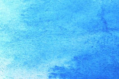 Soyut el boyası beyaz kağıt arkaplan üzerine mavi suluboya sıçrama, Yaratıcı Tasarım Şablonları