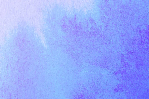 Aquarelle Bleue Peinte Main Abstraite Éclaboussure Sur Fond Papier Blanc — Photo