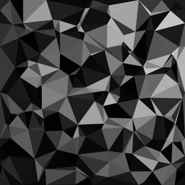 Siyah poligonal mozaik arka plan, yaratıcı tasarım şablonları