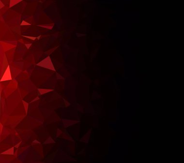 Kırmızı Çokgen Mozaik Arkaplan, Yaratıcı Tasarım Şablonları