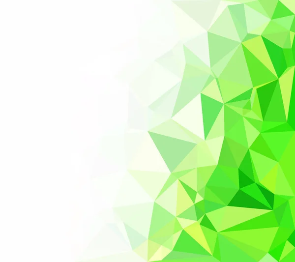 Zöld Poligonális Mozaik Háttér Kreatív Tervezési Sablonok — Stock Vector