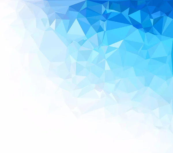 Fondo Mosaico Poligonal Azul Plantillas Diseño Creativo — Vector de stock