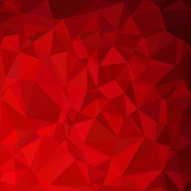 Kırmızı Çokgen Mozaik Arkaplan, Yaratıcı Tasarım Şablonları