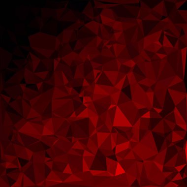 Kırmızı Çokgen Mozaik Arkaplan, Yaratıcı Tasarım Şablonları