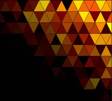 Kareden oluşan bir kılavuz Mozaik arka plan, yaratıcı tasarım şablonları sarı