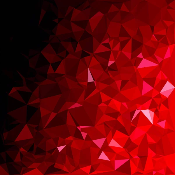 Fond Mosaïque Polygonale Rouge Modèles Conception Créative — Image vectorielle