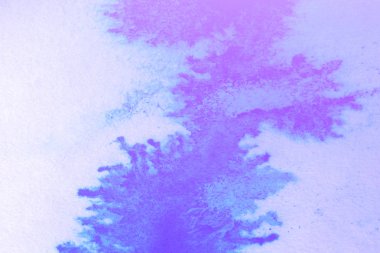 Soyut el boyası beyaz kağıt arkaplan üzerine mavi suluboya sıçrama, Yaratıcı Tasarım Şablonları