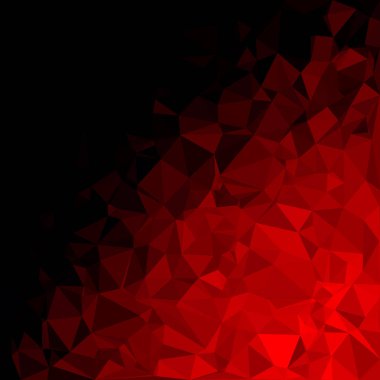 Kırmızı Çokgen Mozaik Arkaplan, Yaratıcı Tasarım Şablonları