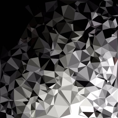 Siyah poligonal mozaik arka plan, yaratıcı tasarım şablonları