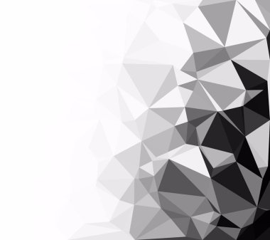 Siyah poligonal mozaik arka plan, yaratıcı tasarım şablonları