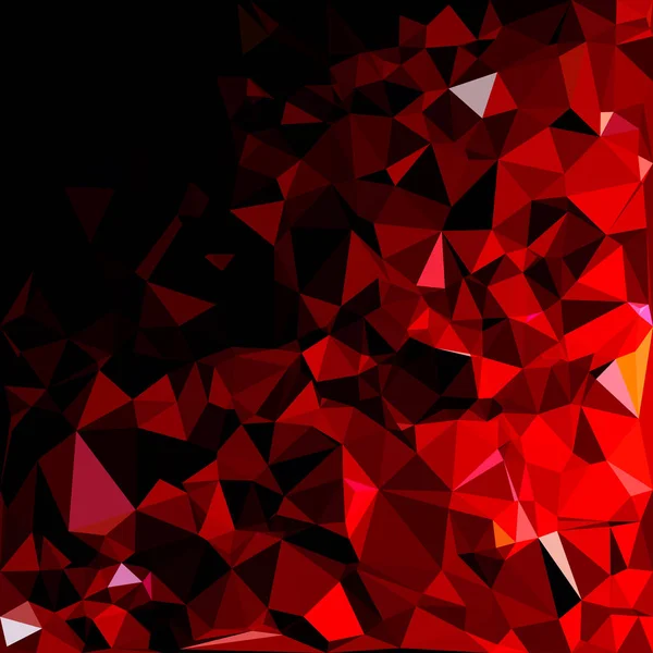 Fond Mosaïque Polygonale Rouge Modèles Conception Créative — Image vectorielle