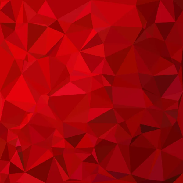 Fond Mosaïque Polygonale Rouge Modèles Conception Créative — Image vectorielle