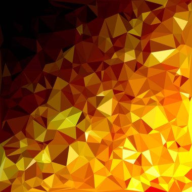 Sarı Çokgen Mozaik Arkaplan, Yaratıcı Tasarım Şablonları