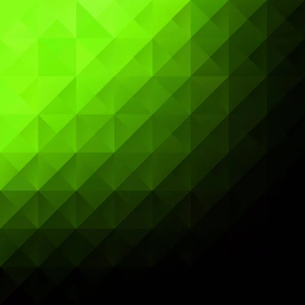 Green Grid Mosaic Background Creative Design Template — 스톡 벡터