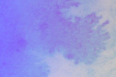 Soyut el boyası beyaz kağıt arkaplan üzerine mavi suluboya sıçrama, Yaratıcı Tasarım Şablonları