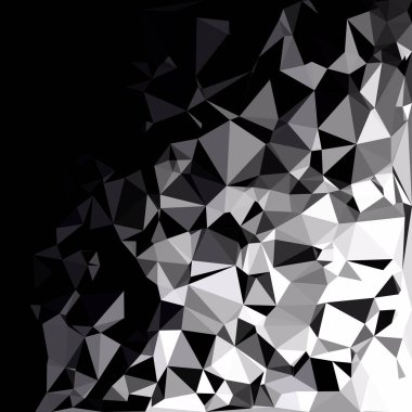 Siyah poligonal mozaik arka plan, yaratıcı tasarım şablonları