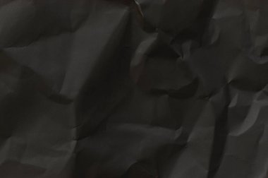 Siyah kağıt buruşuk doku arka plan, yaratıcı tasarım şablonları