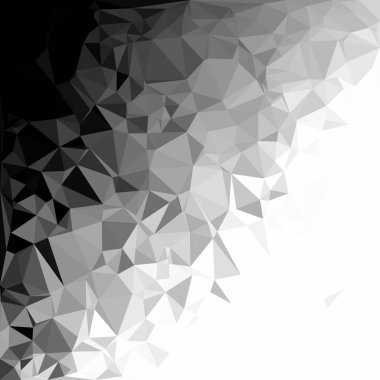 Siyah poligonal mozaik arka plan, yaratıcı tasarım şablonları