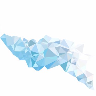 mavi çokgen mozaik arkaplan, yaratıcı tasarım şablonları