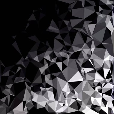 Siyah poligonal mozaik arka plan, yaratıcı tasarım şablonları