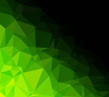 Yeşil Çokgen Mozaik Arkaplan, Yaratıcı Tasarım Şablonları