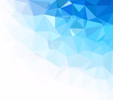 mavi çokgen mozaik arkaplan, yaratıcı tasarım şablonları