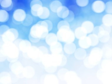 Ufuk benzersiz Soyut Mavi Bokeh şenlikli ışıklar