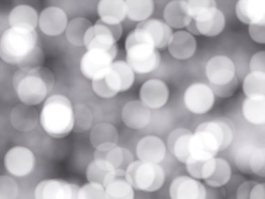 Ufuk benzersiz soyut gri beyaz Bokeh şenlikli ışıklar