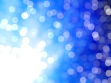 Ufuk benzersiz Soyut Mavi Bokeh şenlikli ışıklar