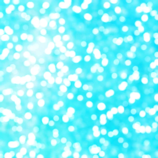 Desfocado Único Abstrato Azul Bokeh Luzes Festivas — Fotografia de Stock