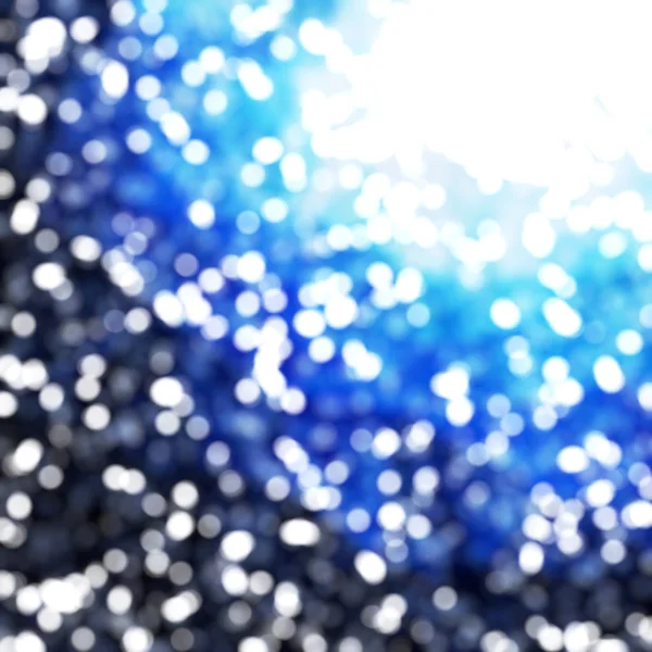 Intreepupil Unieke Abstract Blue Bokeh Feestelijke Verlichting — Stockfoto