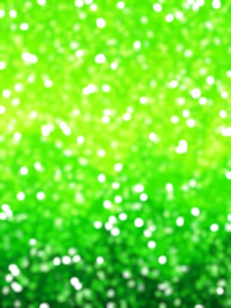 Defocused Unique Abstract Green Bokeh Festive Lights — Stock Photo, Image