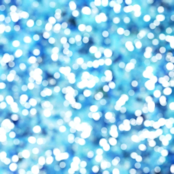 Desfocado Único Abstrato Azul Bokeh Luzes Festivas — Fotografia de Stock