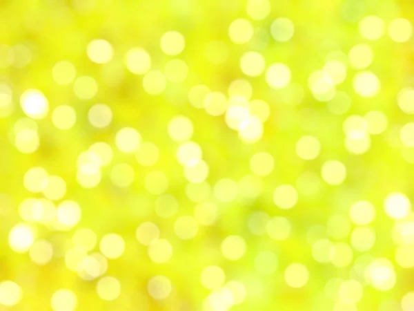 Desfocado Único Abstrato Amarelo Bokeh Luzes Festivas — Fotografia de Stock